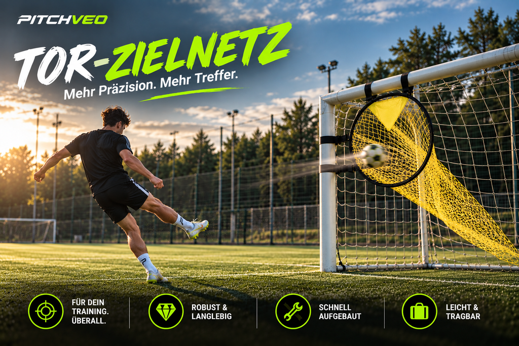 PITCHVEO® Tor-Zielnetz | Trainiere deine Schussgenauigkeit