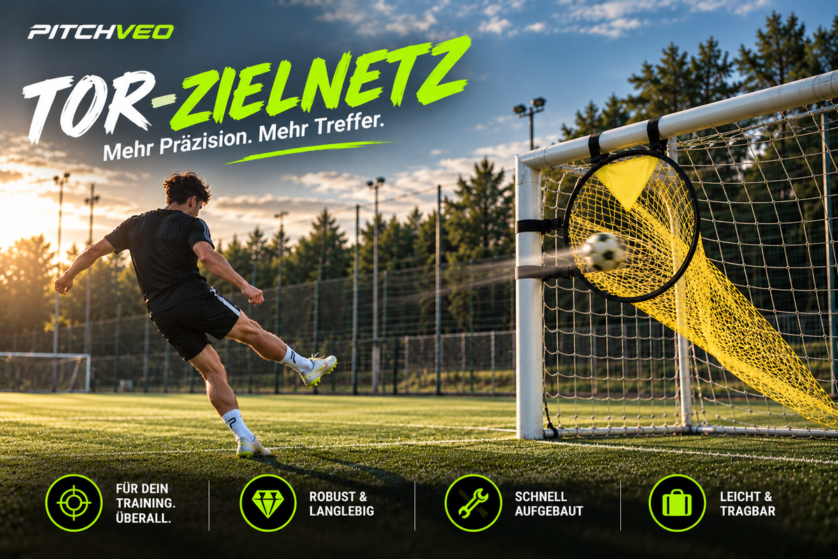 PITCHVEO® Tor-Zielnetz | Trainiere deine Schussgenauigkeit